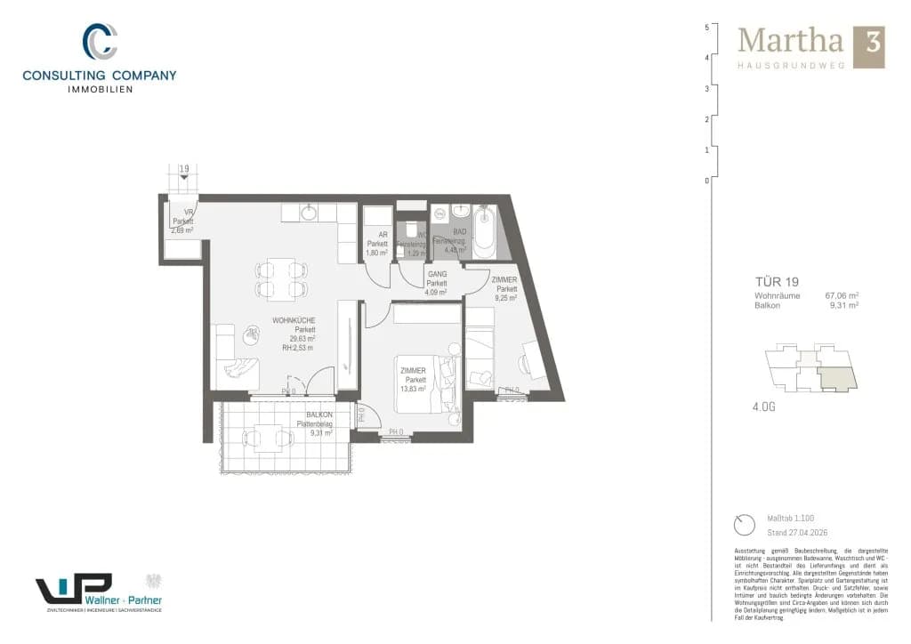 1-Zimmer-Wohnung kaufen in Wien – 31,29 m², € 196.500 – Bild 25 von 35