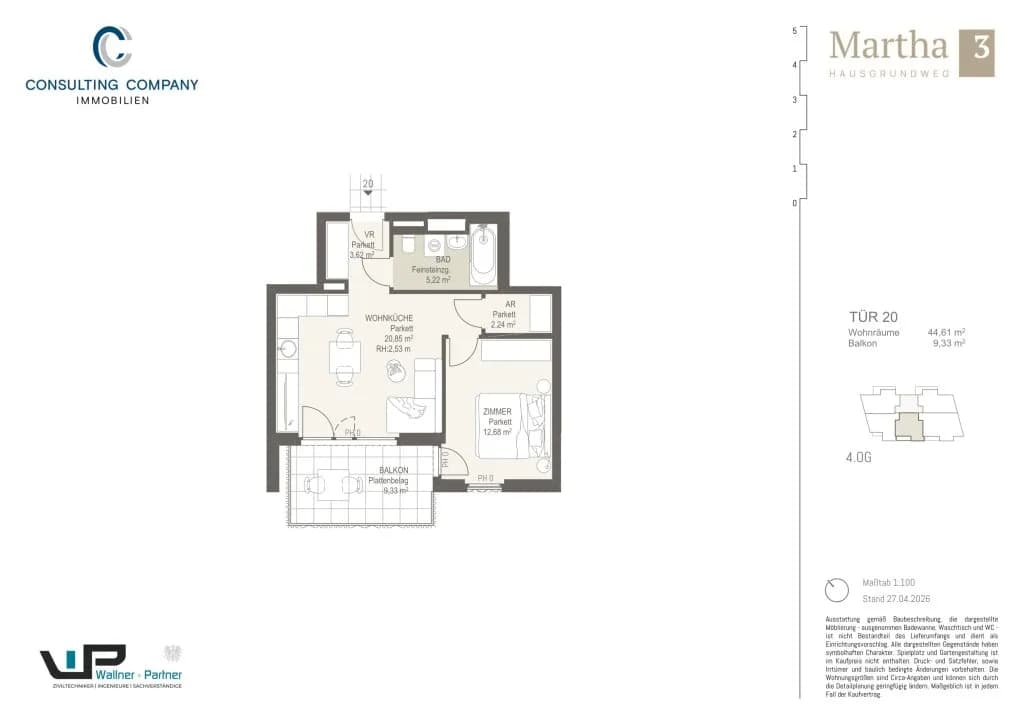 1-Zimmer-Wohnung kaufen in Wien – 31,29 m², € 196.500 – Bild 26 von 35