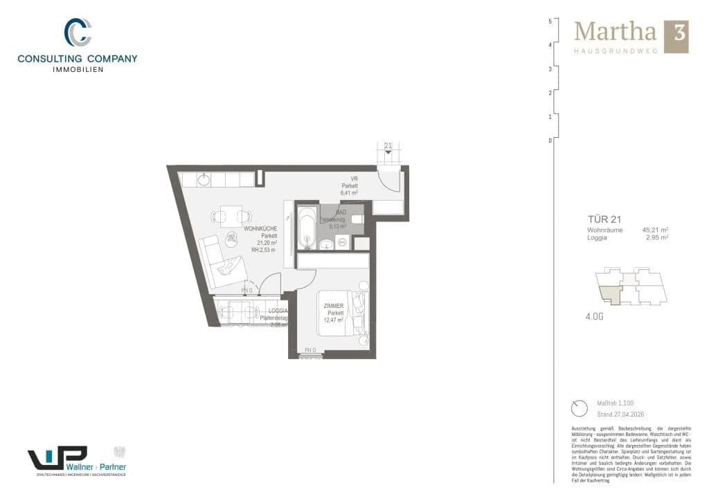 1-Zimmer-Wohnung kaufen in Wien – 31,29 m², € 196.500 – Bild 27 von 35