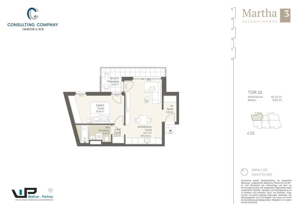 1-Zimmer-Wohnung kaufen in Wien – 31,29 m², € 196.500 – Bild 28 von 35