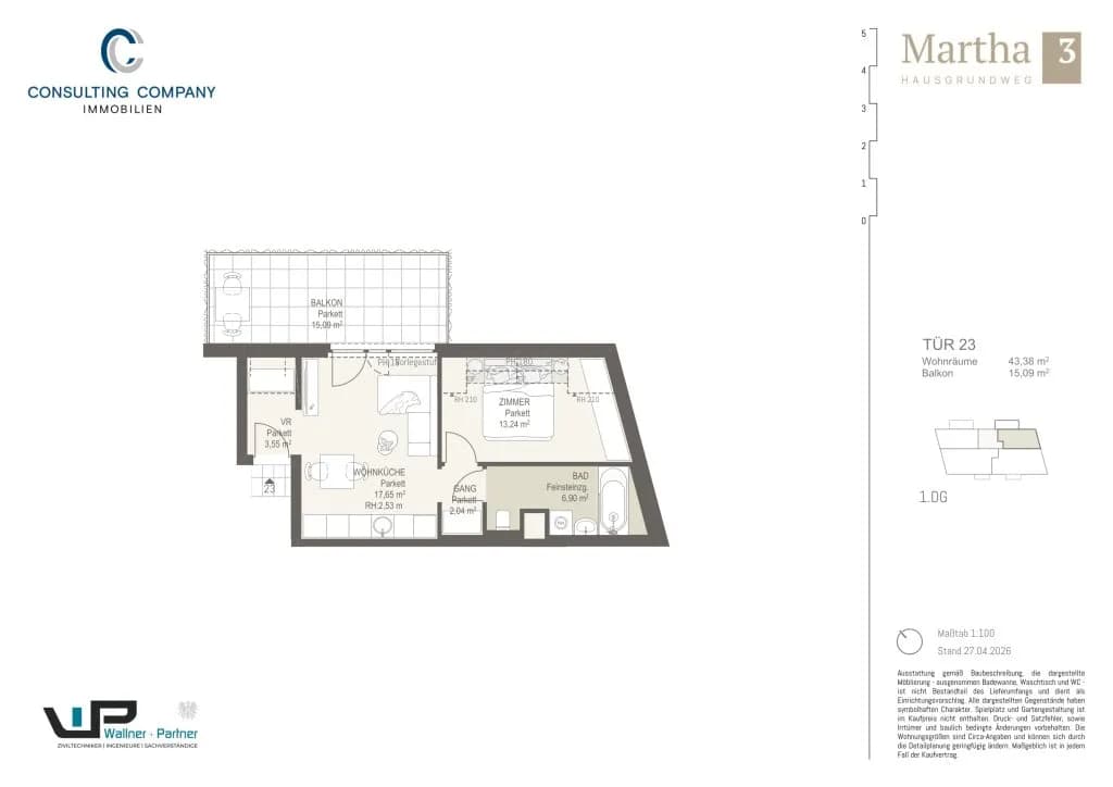 1-Zimmer-Wohnung kaufen in Wien – 31,29 m², € 196.500 – Bild 29 von 35