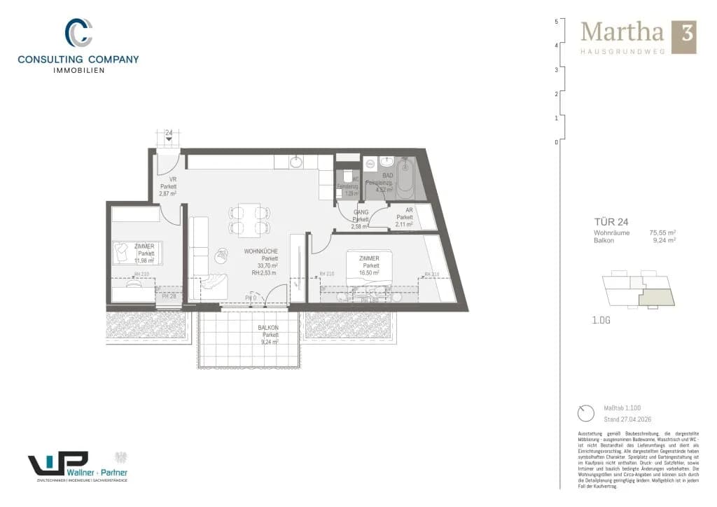 1-Zimmer-Wohnung kaufen in Wien – 31,29 m², € 196.500 – Bild 30 von 35