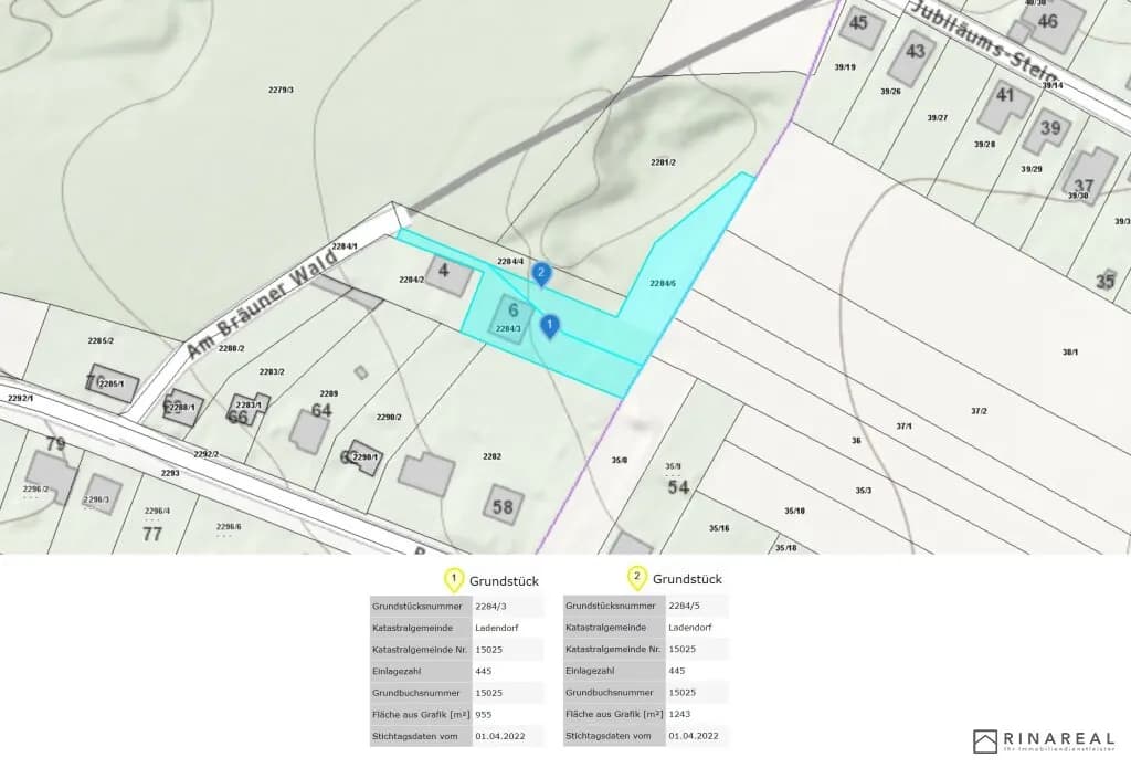 Grundstück kaufen in Mistelbach – 1 335 m², € 195.000 – Bild 2 von 3