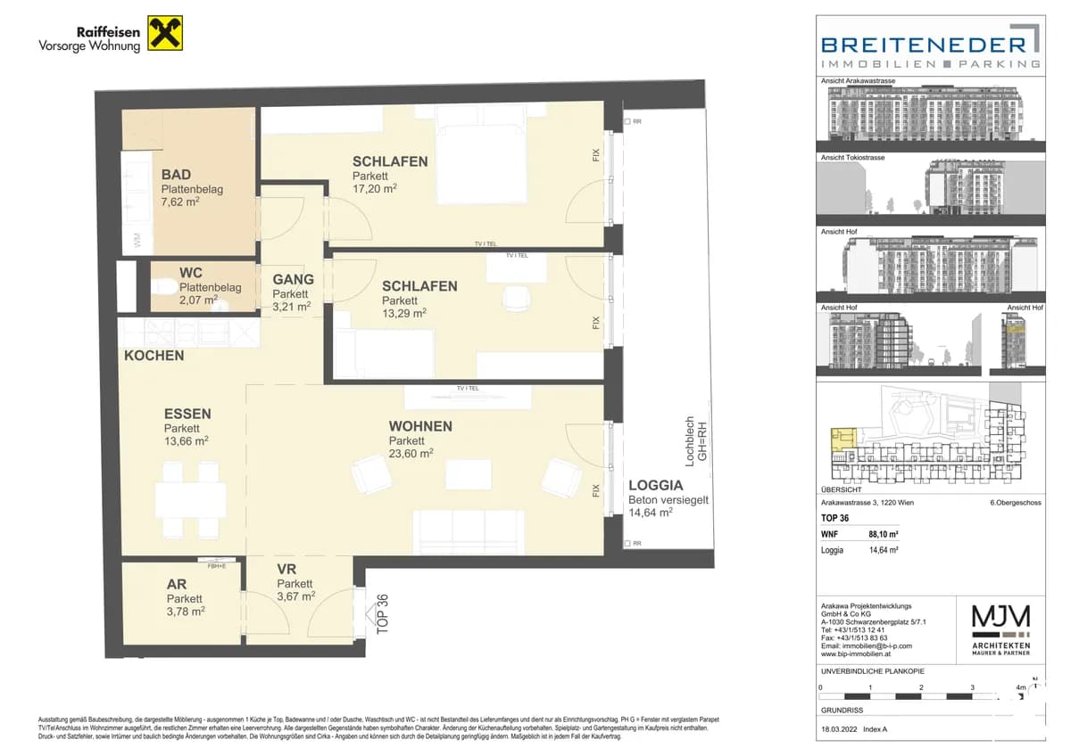 3-Zimmer-Wohnung kaufen in Wien – 88,1 m², € 620.800 – Bild 8 von 8