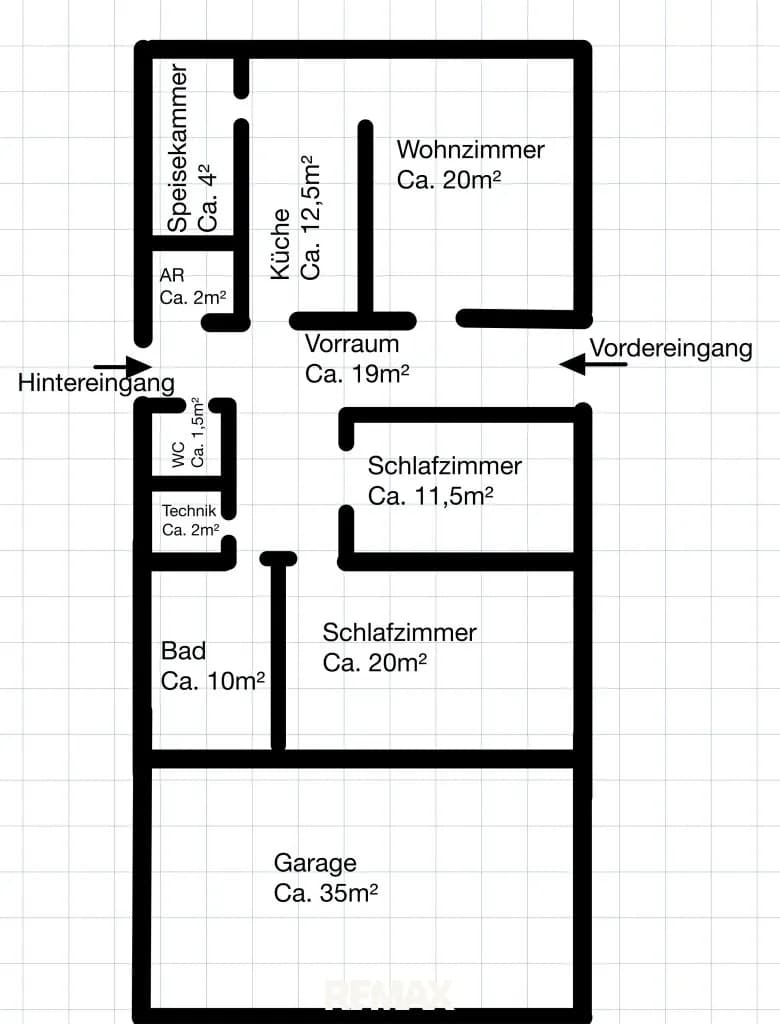 3-Zimmer-Haus kaufen in Mistelbach – 103 m², € 169.000 – Bild 22 von 22