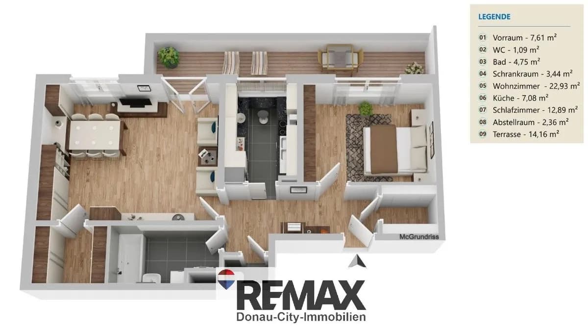 2-Zimmer-Wohnung mieten in Wien – 65 m², € 987 – Bild 27 von 27