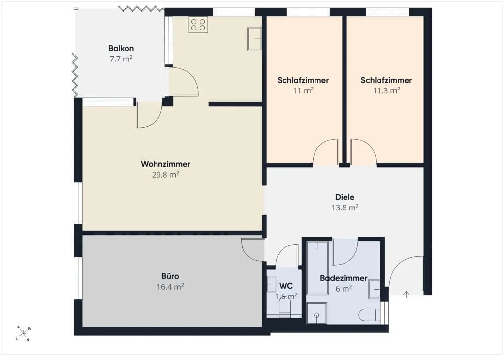 4-Zimmer-Wohnung kaufen in Bregenz – 92,2 m², € 475.000 – Bild 16 von 16