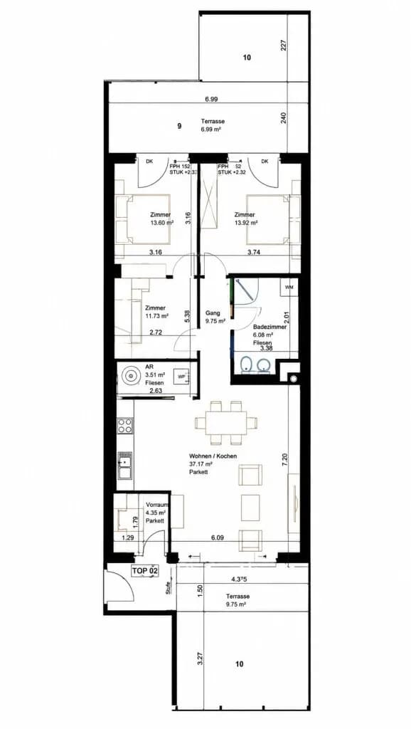 3-Zimmer-Wohnung kaufen in Mödling – 70 m², € 449.000 – Bild 10 von 10