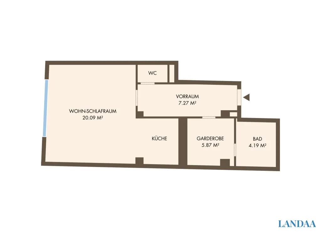 1-Zimmer-Wohnung kaufen in Wien – 43,7 m², € 149.000 – Bild 12 von 12