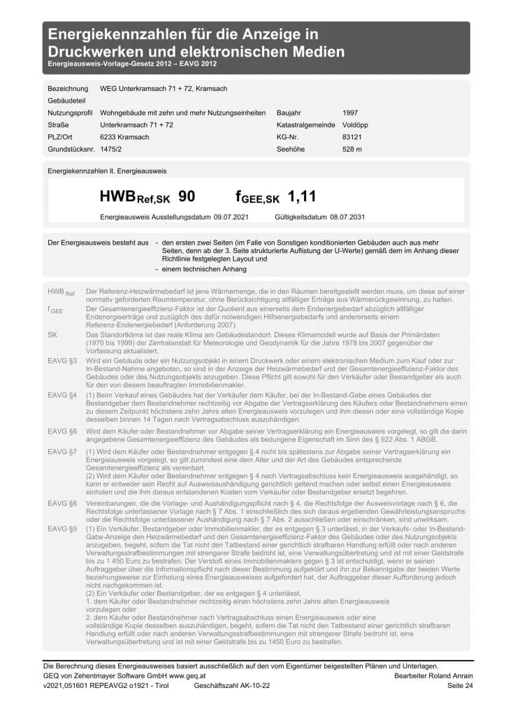 2-Zimmer-Wohnung mieten in Kufstein – 55 m², € 997 – Bild 41 von 43