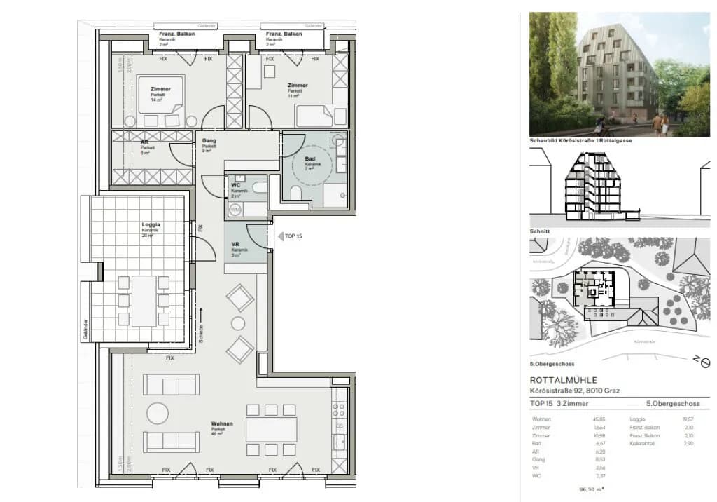 3-Zimmer-Wohnung kaufen in Graz – 96 m², € 799.210 – Bild 10 von 10