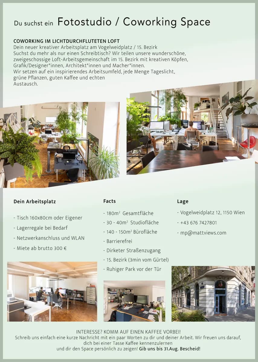 Immobilie mieten in Wien – 150 m², € 300 – Bild 1 von 7
