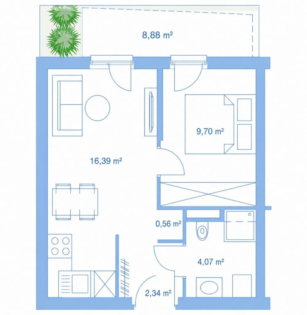 2-Zimmer-Wohnung kaufen in Graz – 33,5 m², € 135.000 – Bild 16 von 16