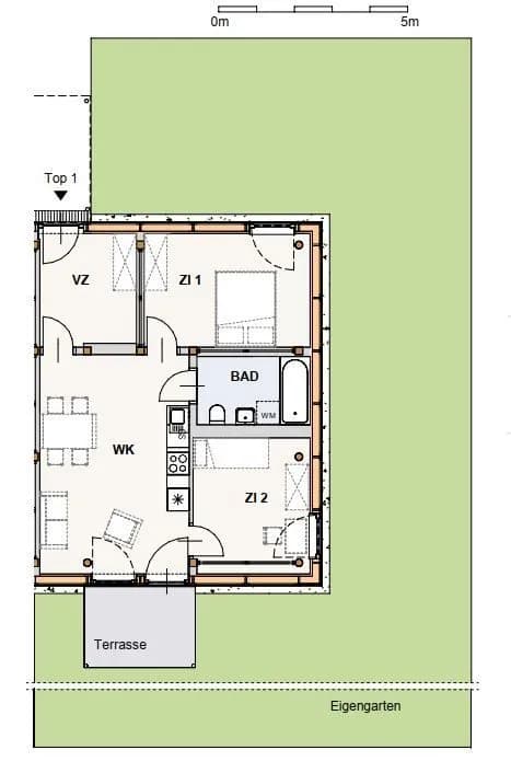 3-Zimmer-Wohnung mieten in Scheibbs – 60 m², € 909 – Bild 7 von 7