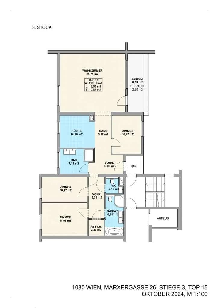 4-Zimmer-Wohnung kaufen in Wien – 118,19 m², € 895.500 – Bild 14 von 14