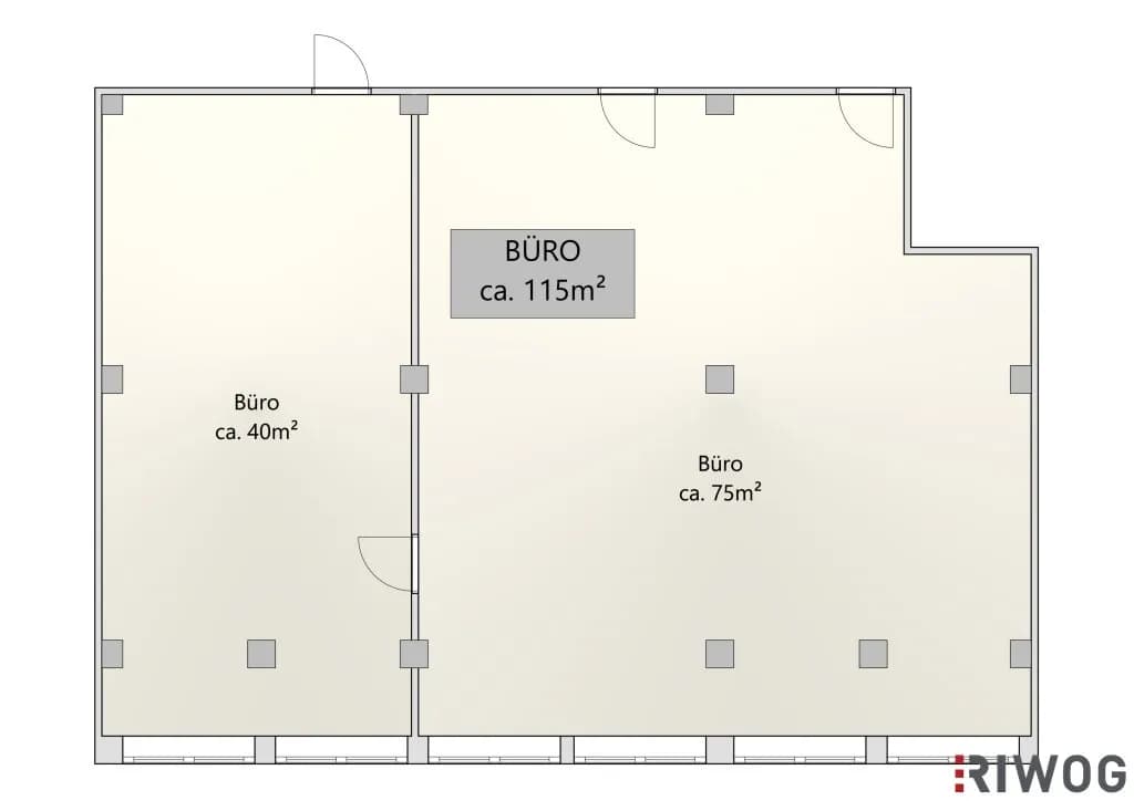 1-Zimmer-Gewerbeimmobilie mieten in Wien – 40 m², € 375 – Bild 6 von 6