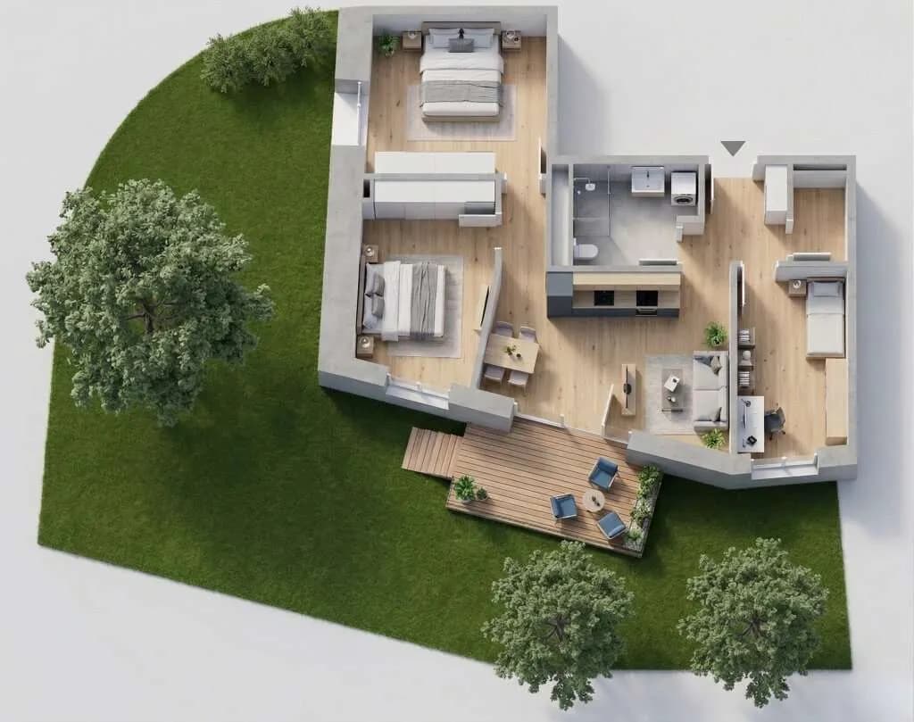 4-Zimmer-Wohnung kaufen in Innsbruck – 72,42 m², € 682.500 – Bild 2 von 12