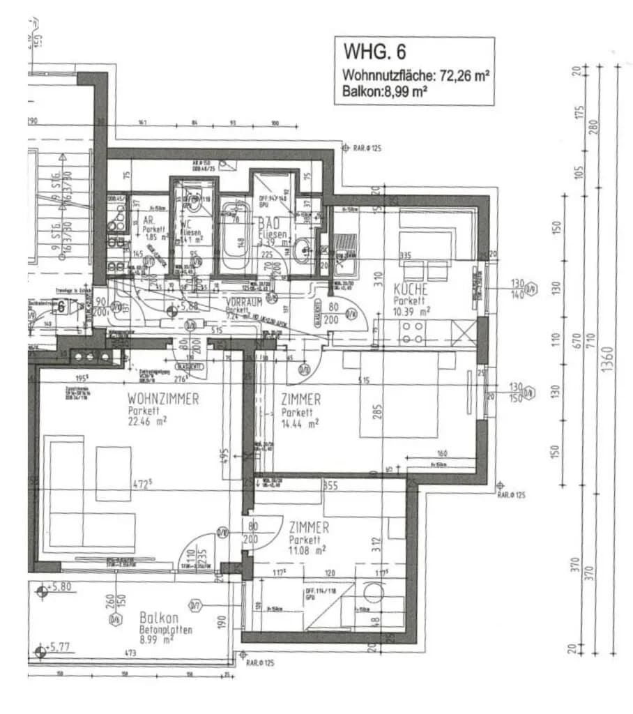 3-Zimmer-Wohnung mieten in Melk – 72,26 m², € 690 – Bild 5 von 5