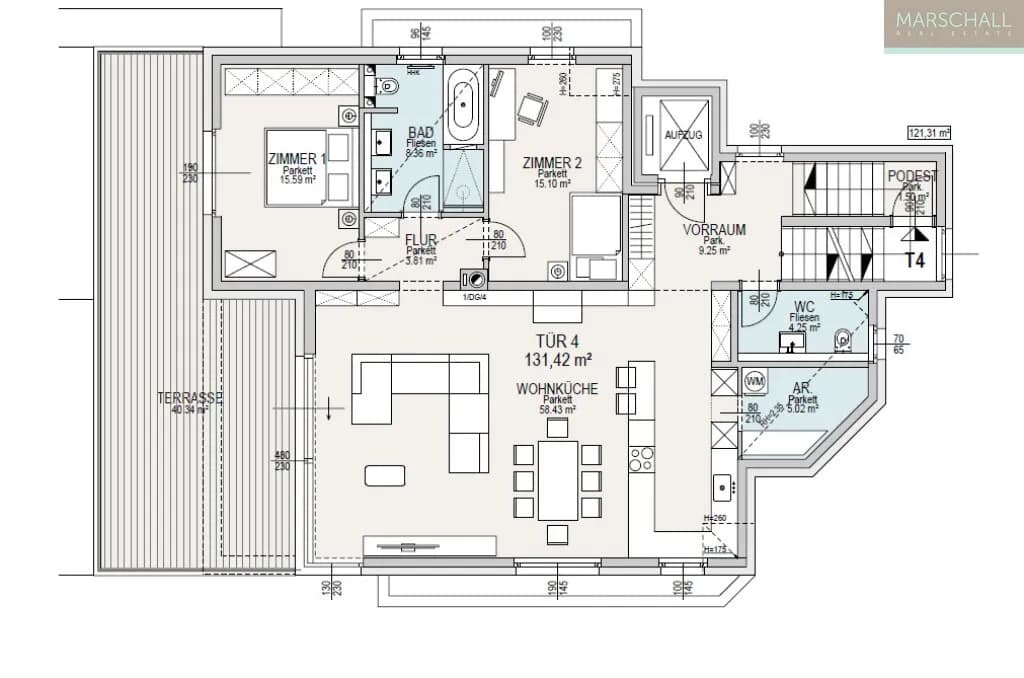 3-Zimmer-Wohnung kaufen in Wien – 131 m², € 1.802.000 – Bild 5 von 7