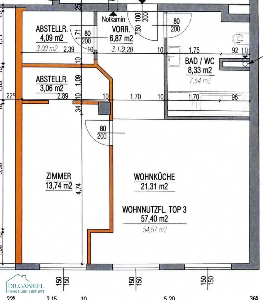 2-Zimmer-Wohnung mieten in Wien – 57,4 m², € 1.000 – Bild 8 von 8