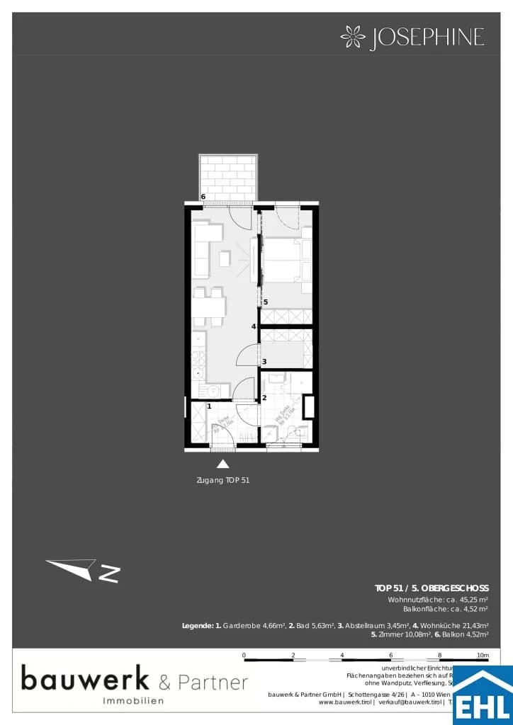 2-Zimmer-Wohnung kaufen in Wien – 45,25 m², € 462.400 – Bild 10 von 10