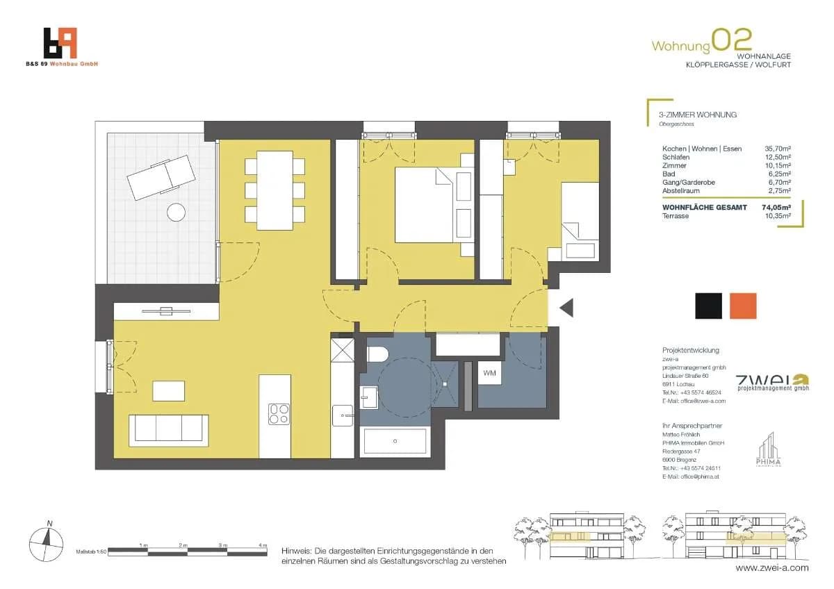 3-Zimmer-Wohnung kaufen in Bregenz – 74,05 m² – Bild 2 von 23