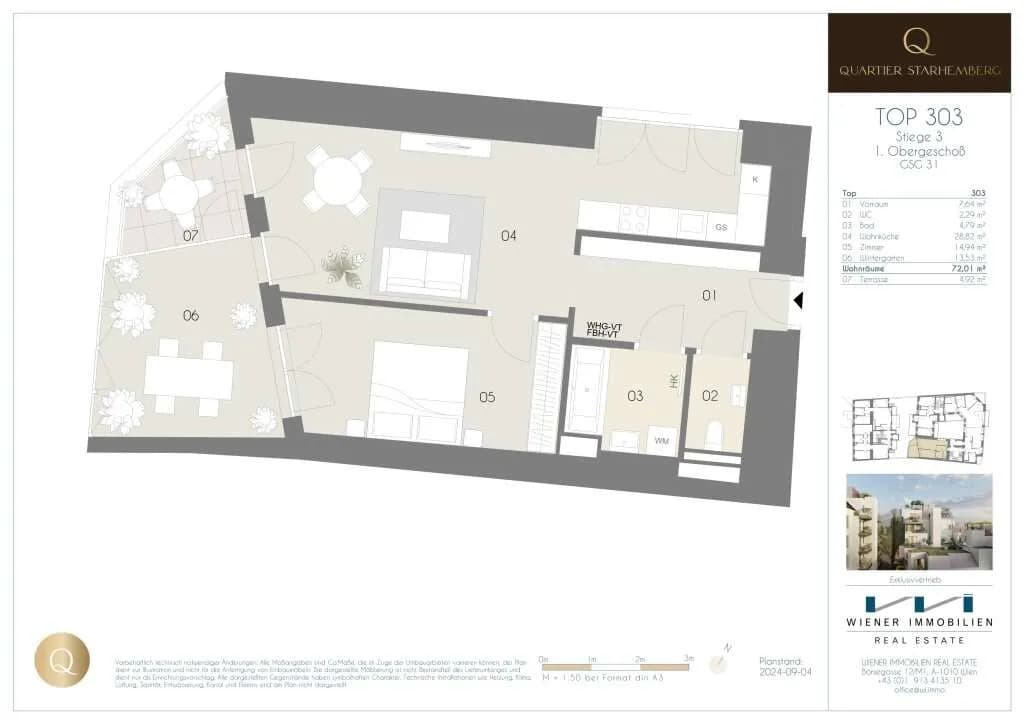 3-Zimmer-Wohnung kaufen in Wien – 72,01 m², € 630.000 – Bild 20 von 23