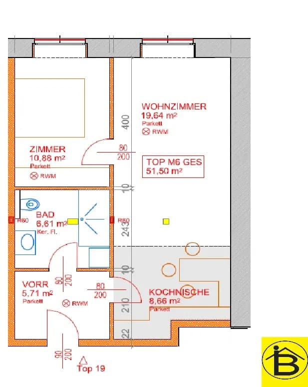 2-Zimmer-Wohnung mieten in Neusiedl am See – 51,5 m², € 698 – Bild 10 von 10