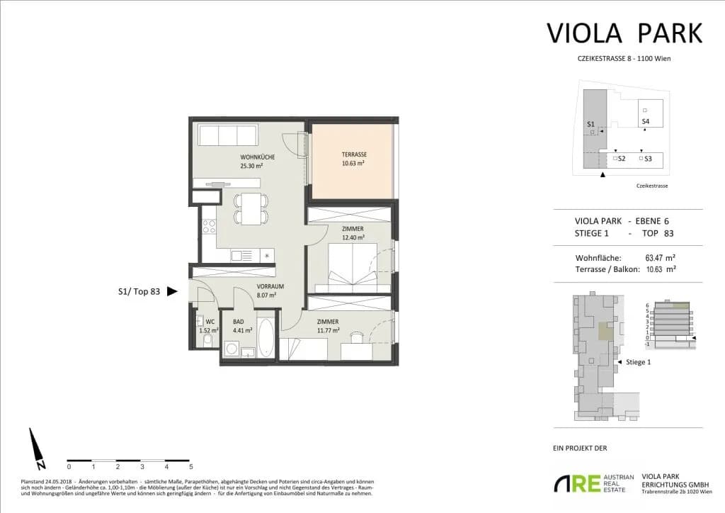 3-Zimmer-Wohnung mieten in Wien – 63,47 m², € 1.199 – Bild 16 von 16