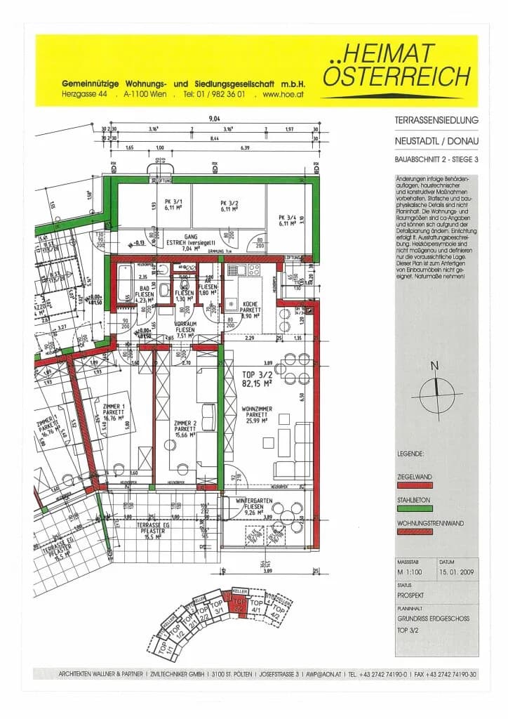 3-Zimmer-Wohnung mieten in Amstetten – 82,15 m², € 931 – Bild 21 von 21