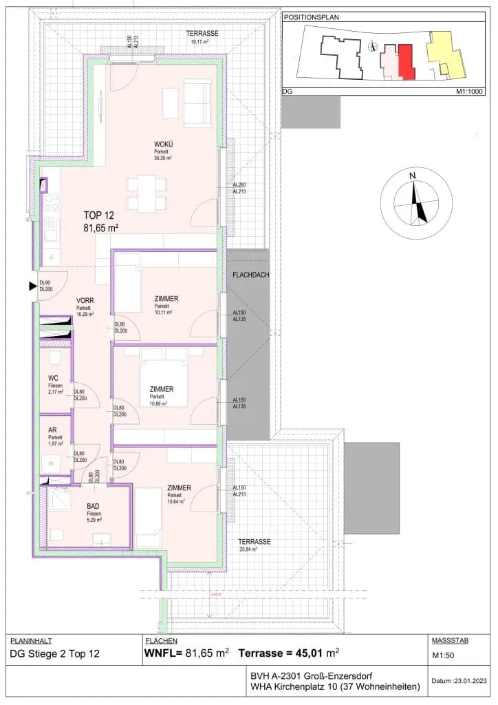 4-Zimmer-Wohnung kaufen in Gänserndorf – 81,55 m², € 489.707 – Bild 22 von 22