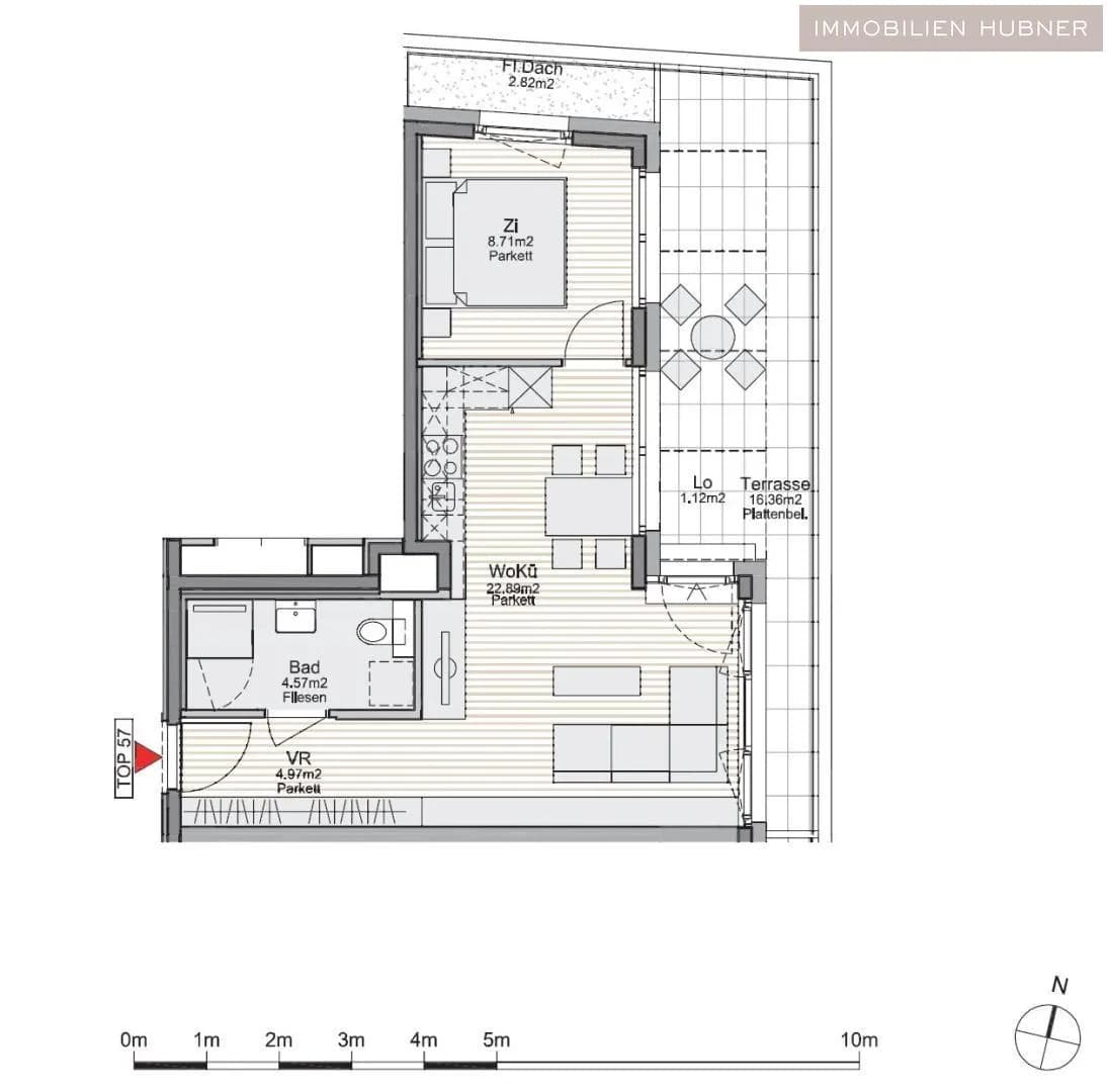 2-Zimmer-Wohnung mieten in Wien – 41,2 m², € 1.075 – Bild 12 von 14