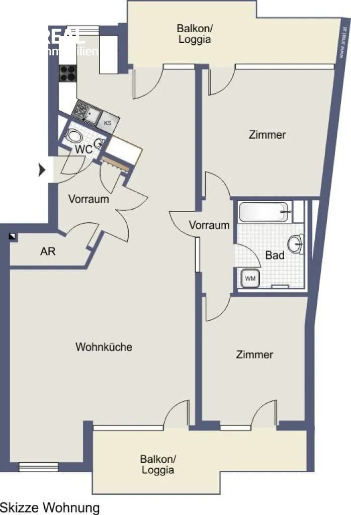 3-Zimmer-Wohnung mieten in Wien – 101,4 m², € 1.980 – Bild 21 von 22