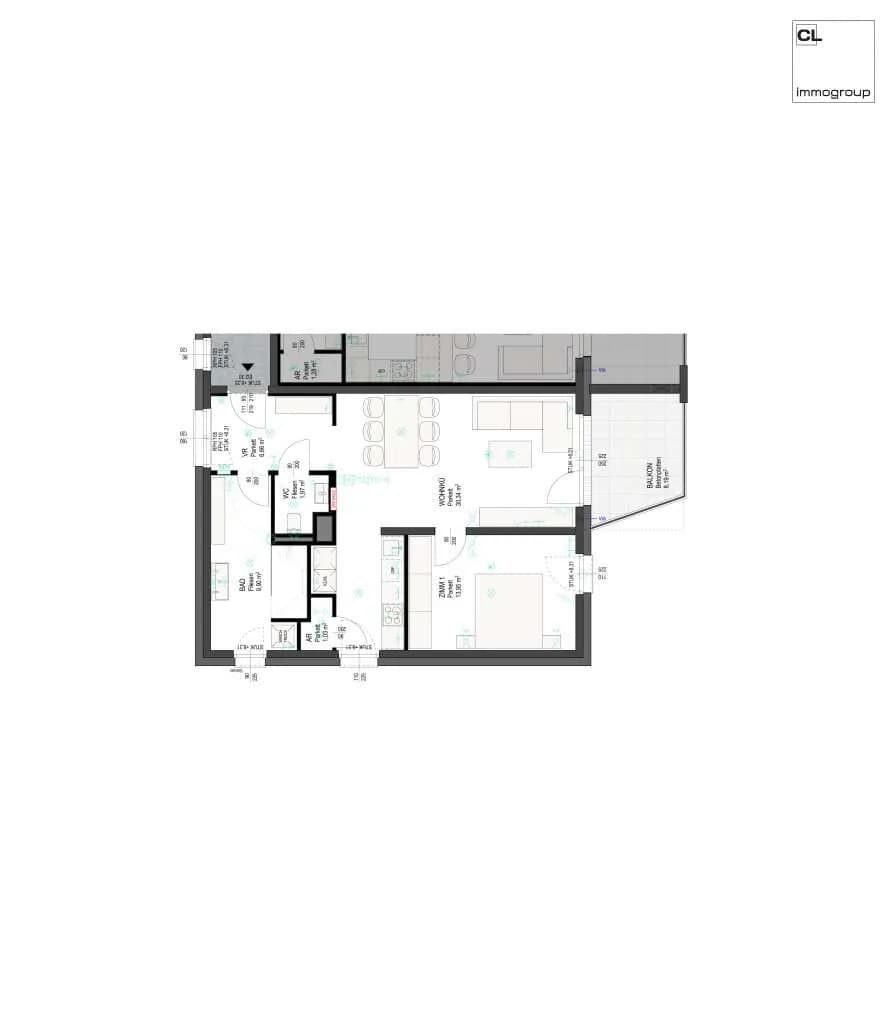 2-Zimmer-Wohnung mieten in Braunau am Inn – 63,85 m², € 1.060 – Bild 6 von 6