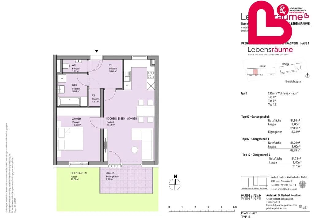 2-Zimmer-Wohnung mieten in Freistadt – 62,86 m², € 600 – Bild 6 von 6