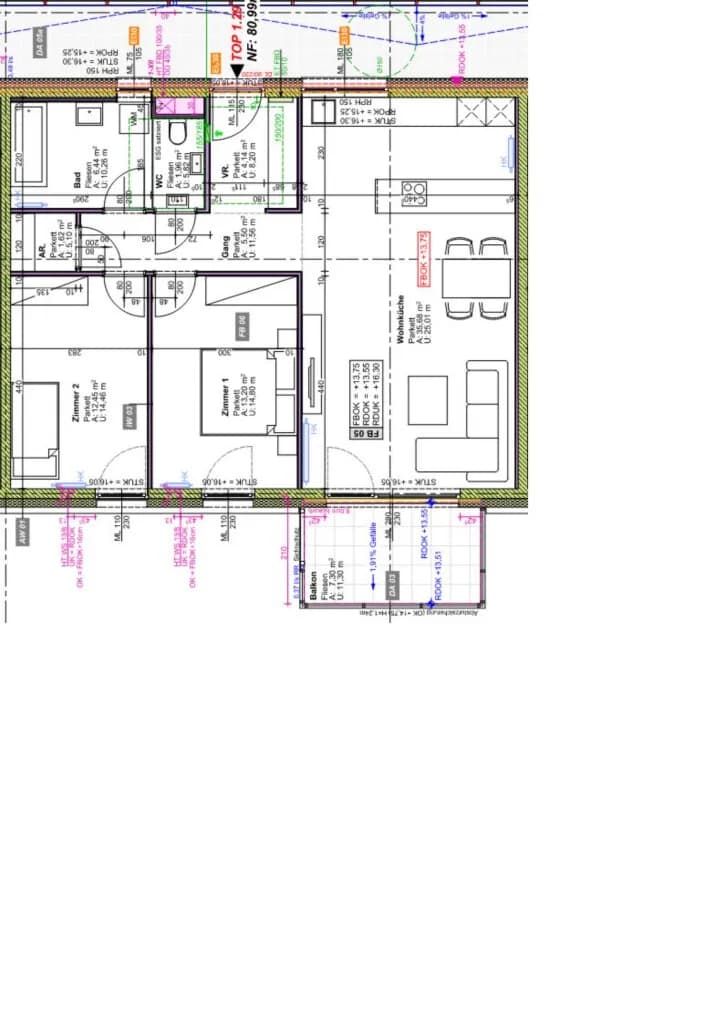 3-Zimmer-Wohnung mieten in Graz – 80,99 m², € 1.027 – Bild 27 von 27