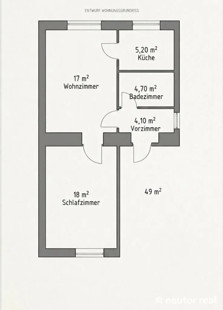 2-Zimmer-Wohnung mieten in Wien – 49 m², € 845 – Bild 16 von 16