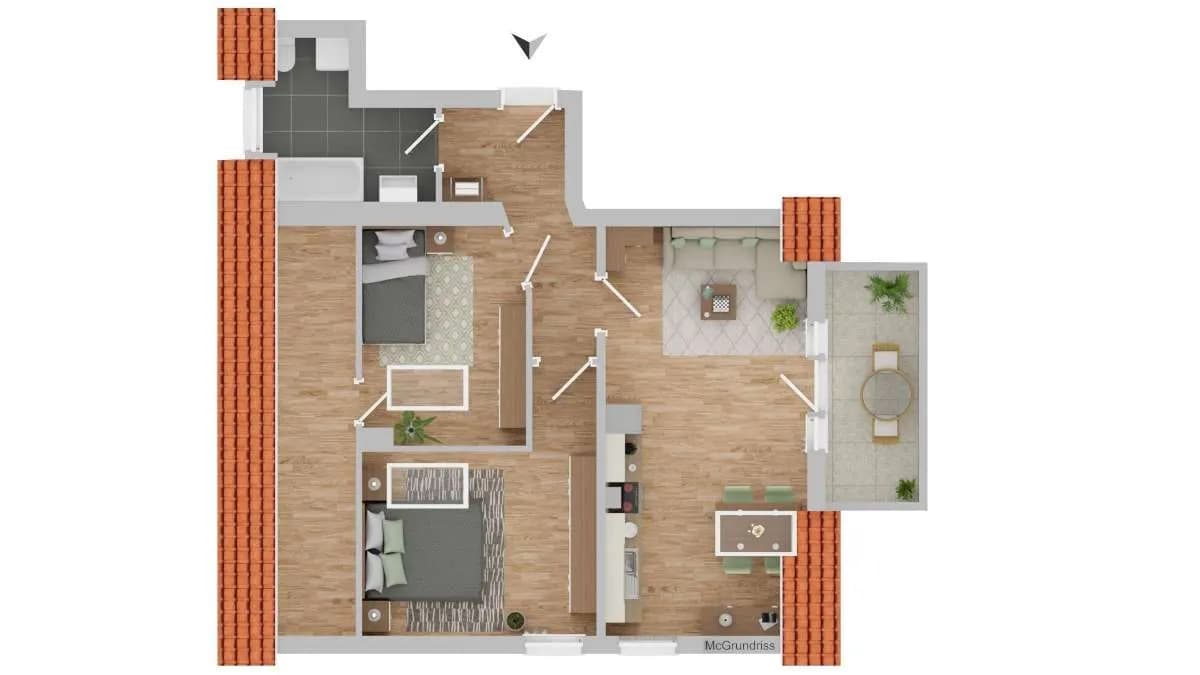 3-Zimmer-Wohnung kaufen in Sankt Johann im Pongau – 55,39 m², € 167.922 – Bild 8 von 8