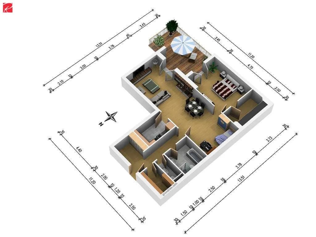 3-Zimmer-Wohnung kaufen in Villach – 112 m², € 440.000 – Bild 1 von 10