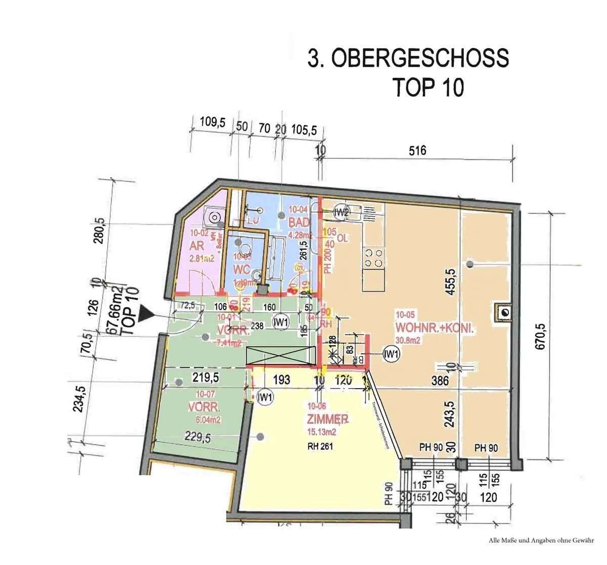 2-Zimmer-Wohnung kaufen in Wien – 67,66 m², € 676.600 – Bild 10 von 10