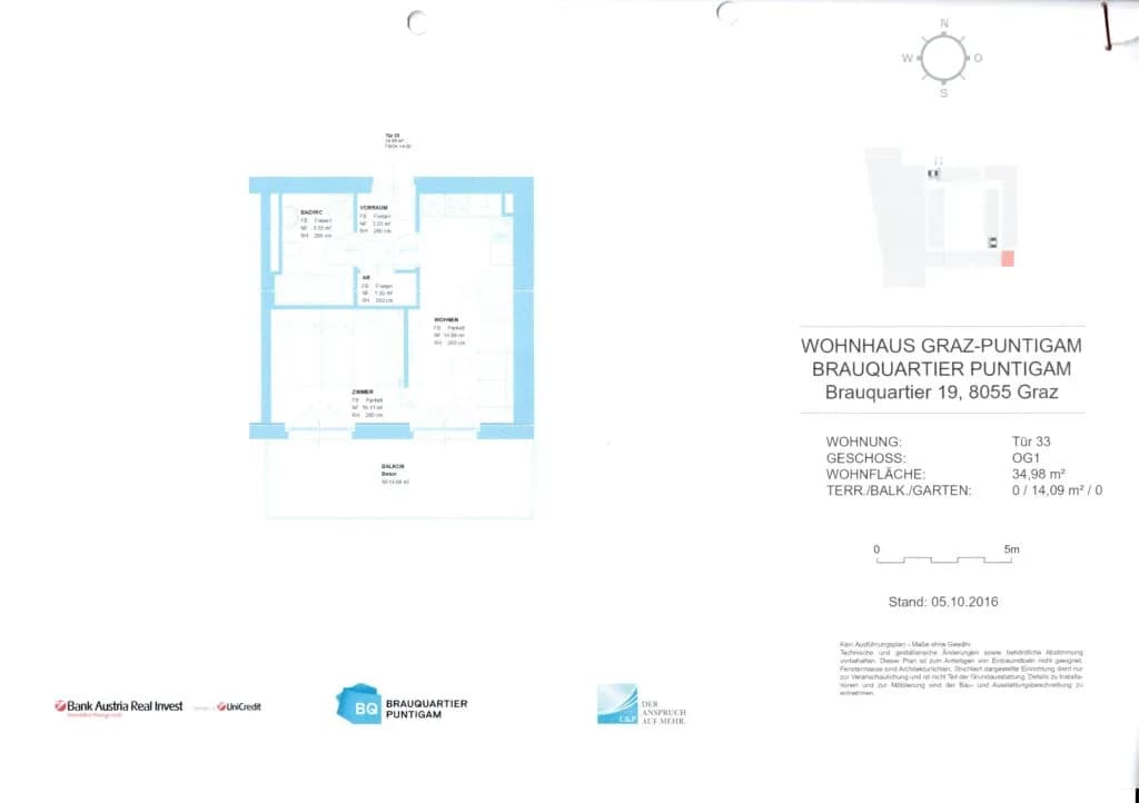 2-Zimmer-Wohnung mieten in Graz – 35 m², € 610 – Bild 21 von 21