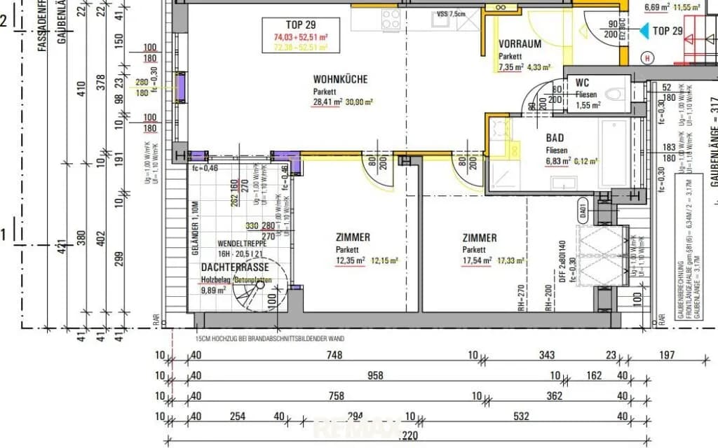 3-Zimmer-Wohnung mieten in Wien – 72,38 m², € 1.374 – Bild 11 von 11