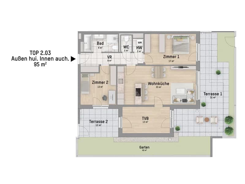 4-Zimmer-Wohnung kaufen in Wien – 94,77 m², € 599.900 – Bild 3 von 6