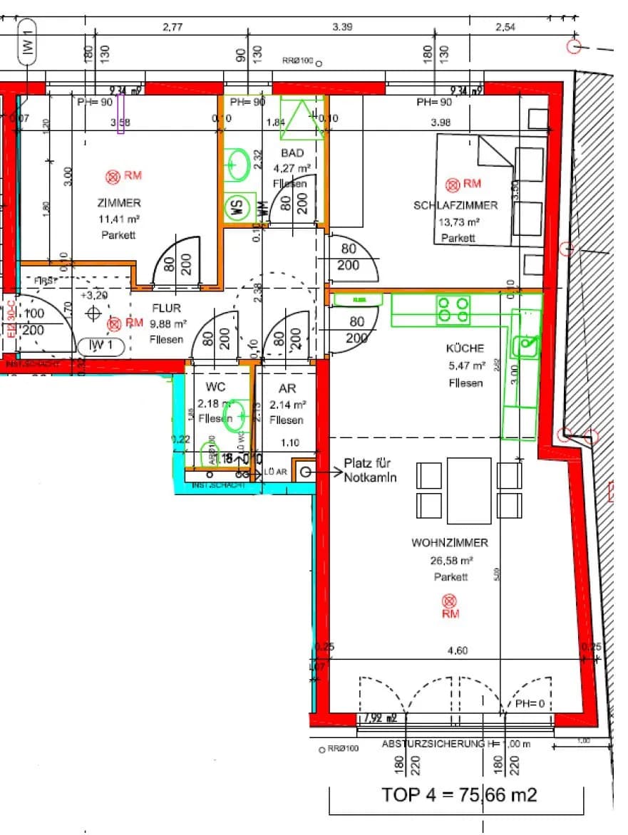 3-Zimmer-Wohnung mieten in Gänserndorf – 76 m², € 900 – Bild 1 von 10