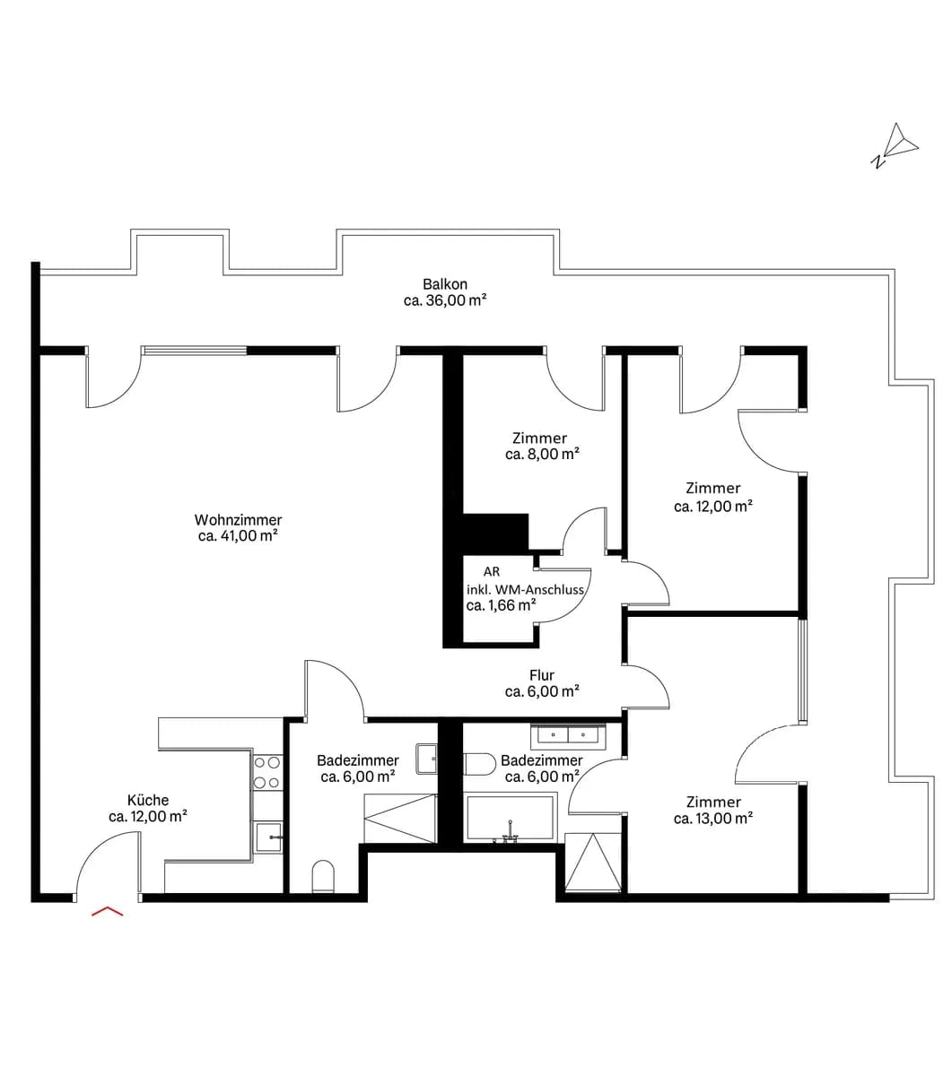 4-Zimmer-Wohnung mieten in Wien – 105 m², € 3.498 – Bild 11 von 11