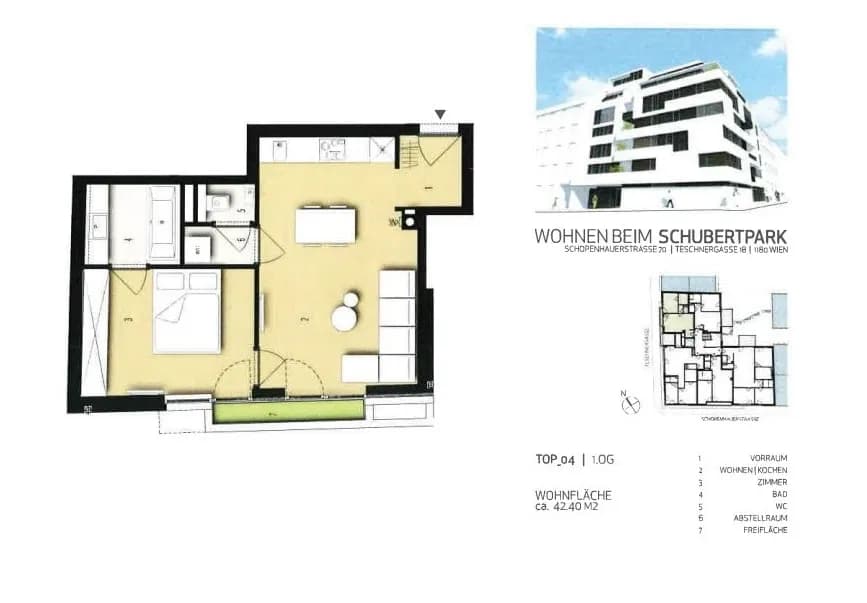 2-Zimmer-Wohnung mieten in Wien – 40,43 m², € 873 – Bild 10 von 11