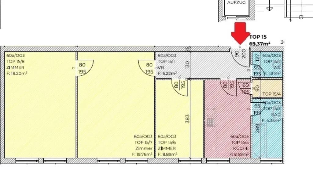 3-Zimmer-Wohnung kaufen in Graz – 69,37 m², € 138.000 – Bild 10 von 10