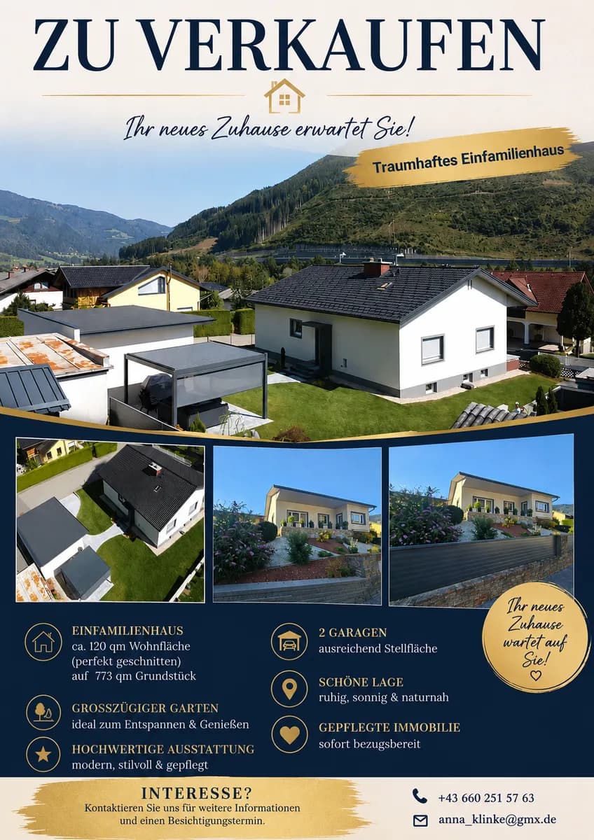 Haus kaufen in Murtal – 120 m², € 430.000