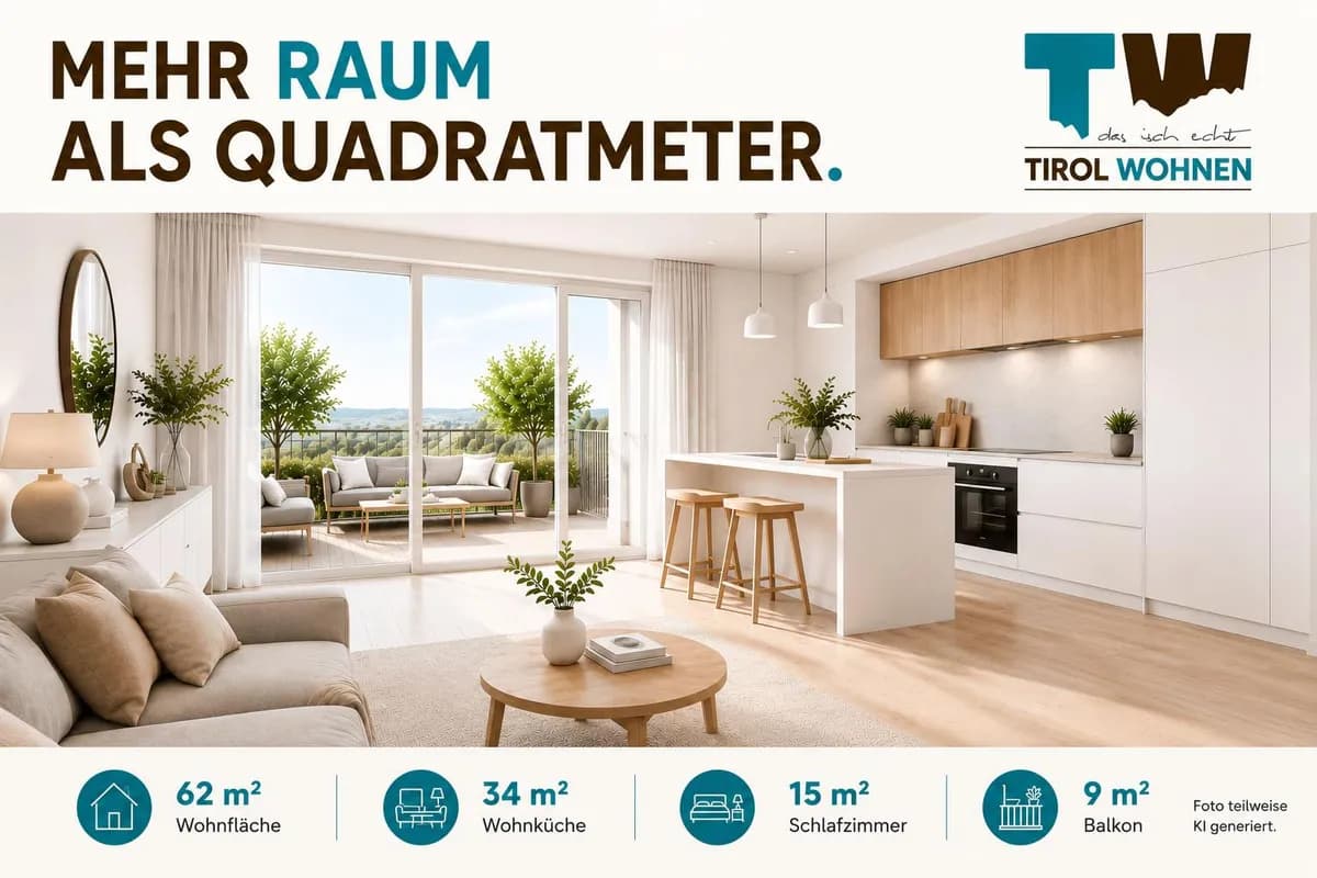 Wohnung kaufen in Innsbruck-Land – 62 m², € 398.000