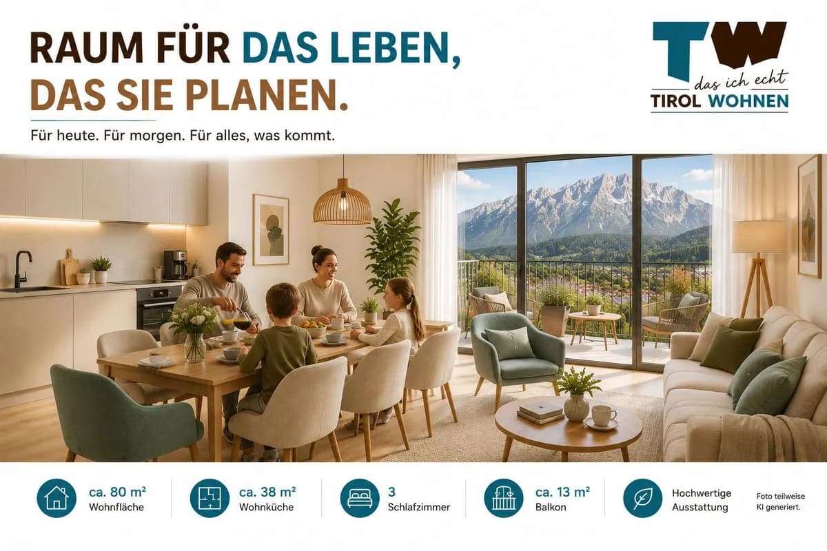Wohnung kaufen in Innsbruck-Land – 80 m², € 524.000